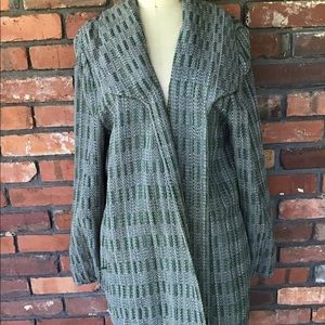 Long Coat Grey and Green
